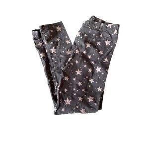 minoti grey leggings with pink stars size 8
